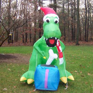 HOME ACCENTS HOLIDAY T-Rex Christmas Inflatable